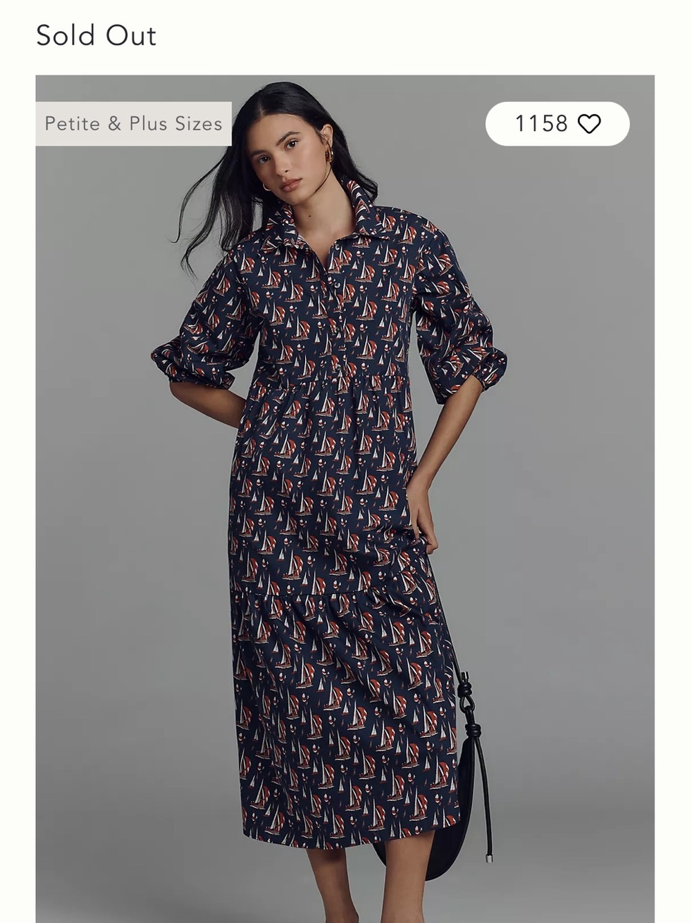 Maeve Bettina Sailboat Tiered Shirt Dress